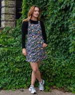 Boho Summer Print Dungaree Pinafore Dress by Run and Fly