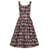 Library Bookcase Print Dress by Dolly and Dotty