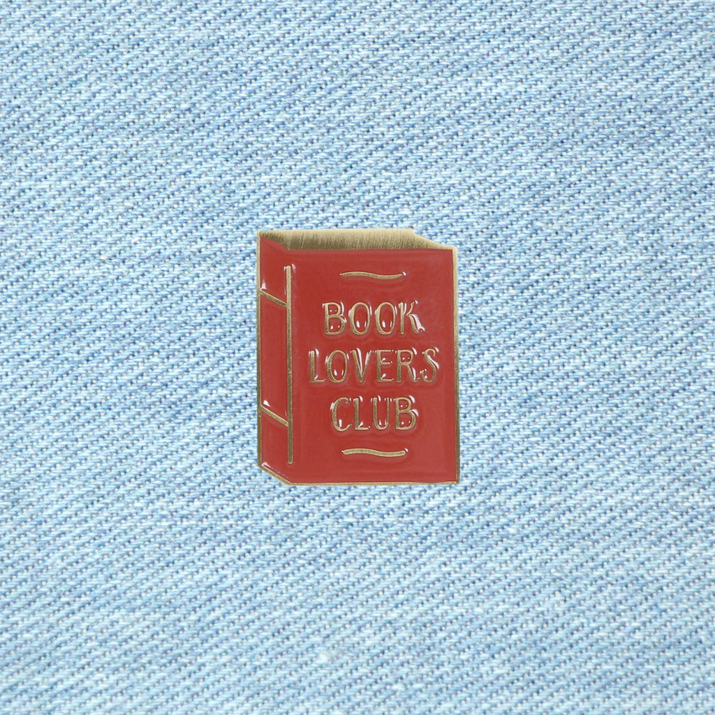 Book Lovers Club Enamel Pin Badge