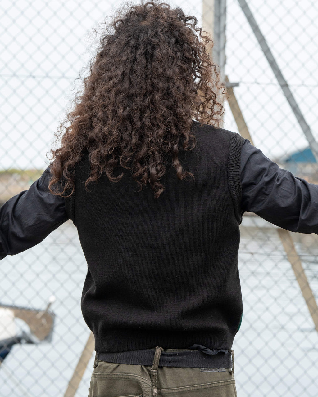 Boo! Spooky V Neck Tank Top Sweater Vest by Run and Fly