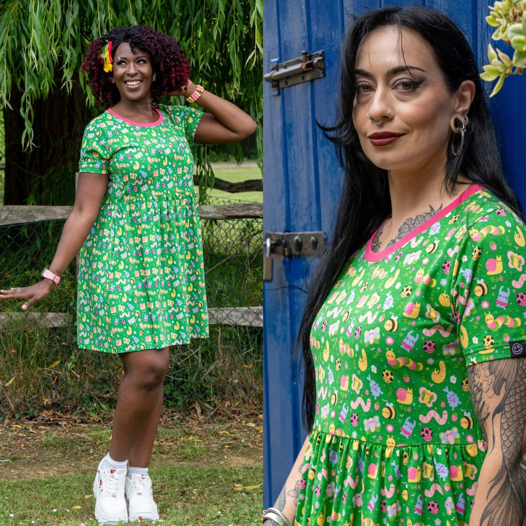 Bugs Jersey Smock Dress with Pockets by Rebel Romance