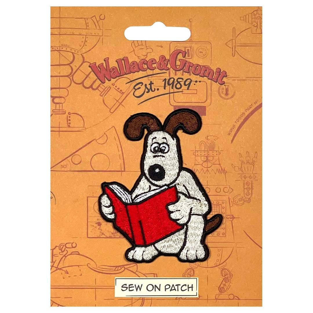 Gromit Reading Sew On Patch