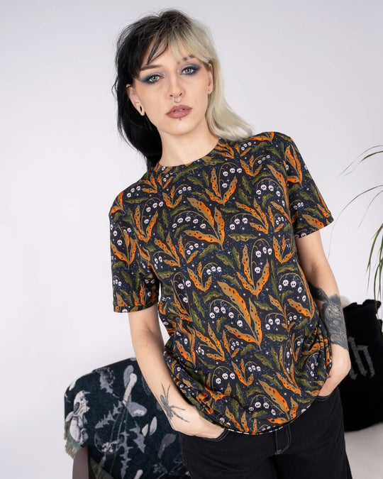 Poison Plants Print T Shirt by Run and Fly