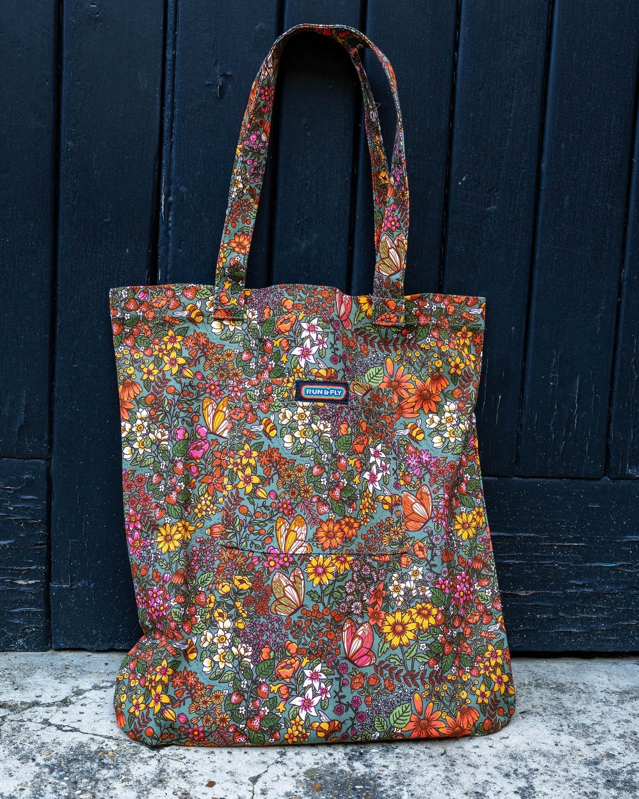 Cottagecore Print Tote Bag by Run and Fly