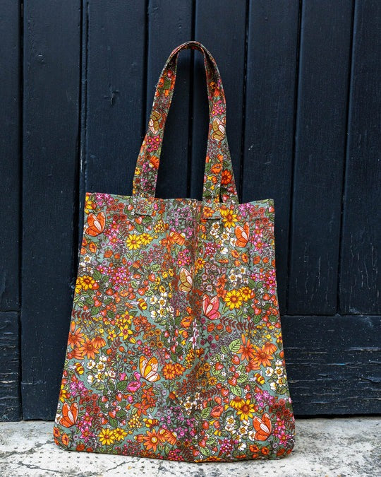 Cottagecore Print Tote Bag by Run and Fly