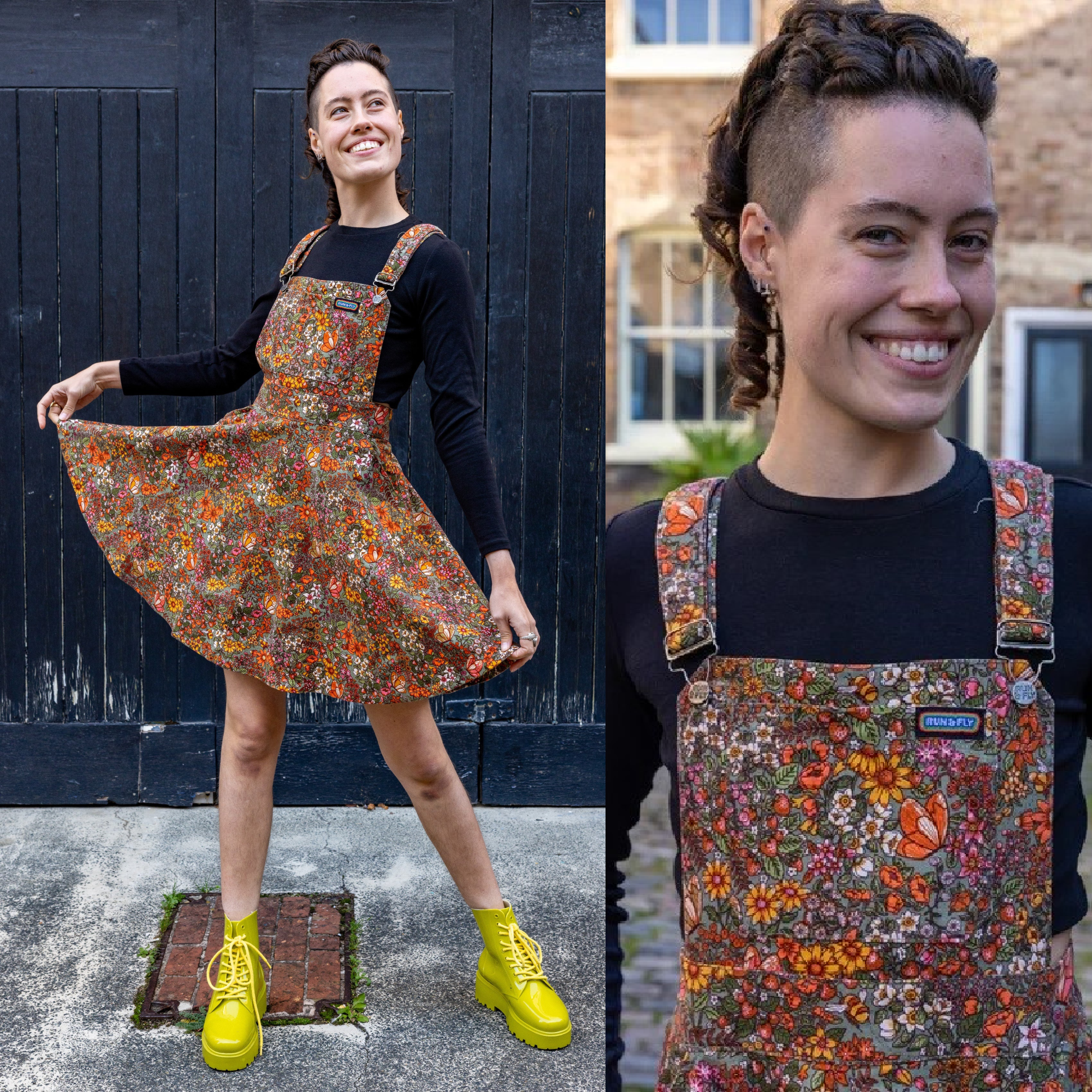 Skater sales skirt dungarees