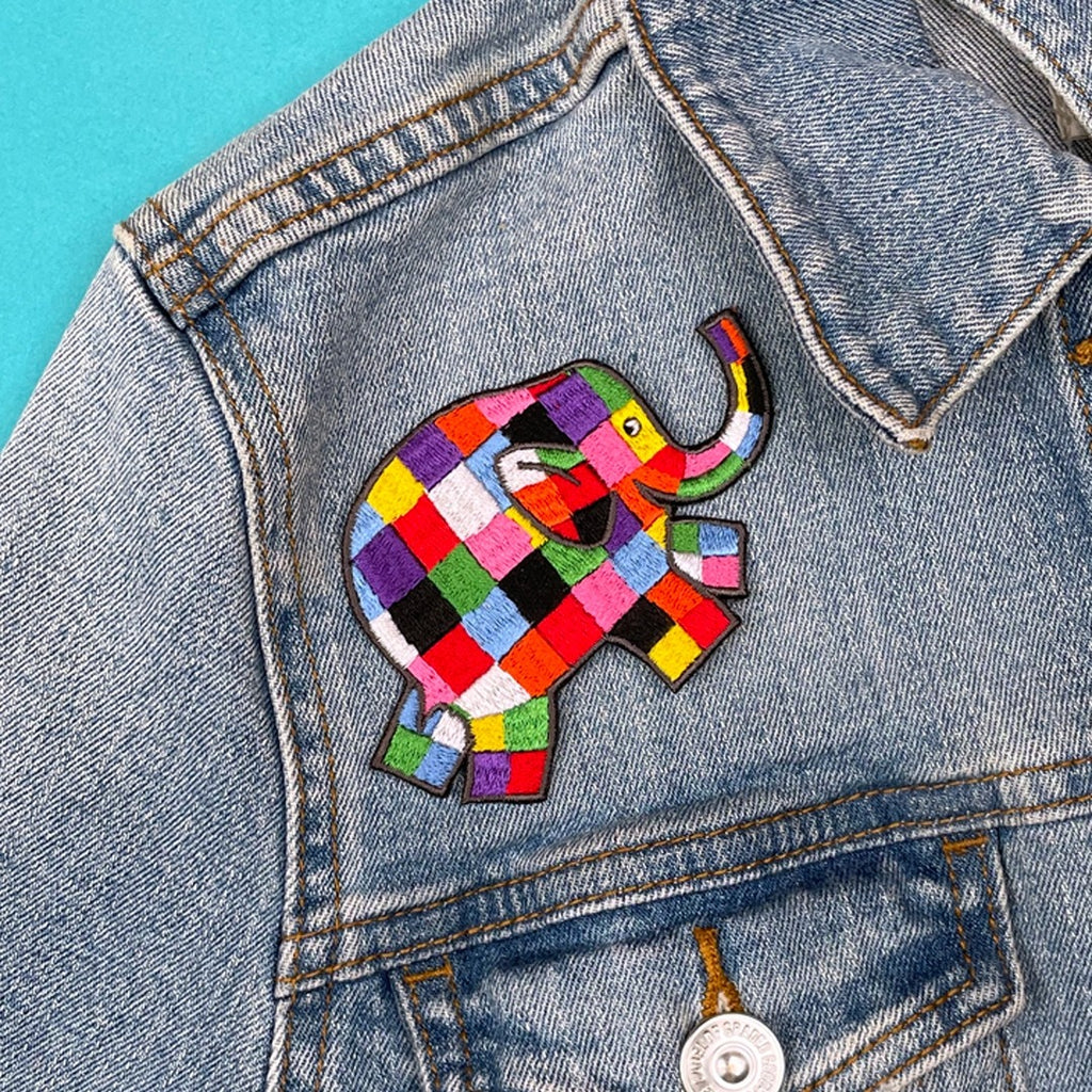 Elmer The Patchwork Elephant Sew On Patch