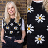 Daisy Cropped Tank Top Vest by Run and Fly