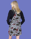 Jurassic Adventure Dinosaur Cord Dungaree Pinafore Dress by Run and Fly