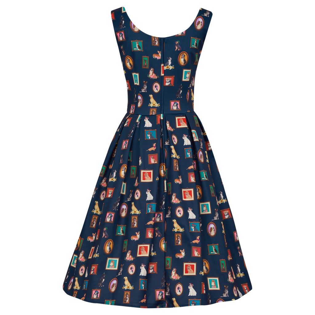 Dog Portrait Print Dress by Dolly and Dotty