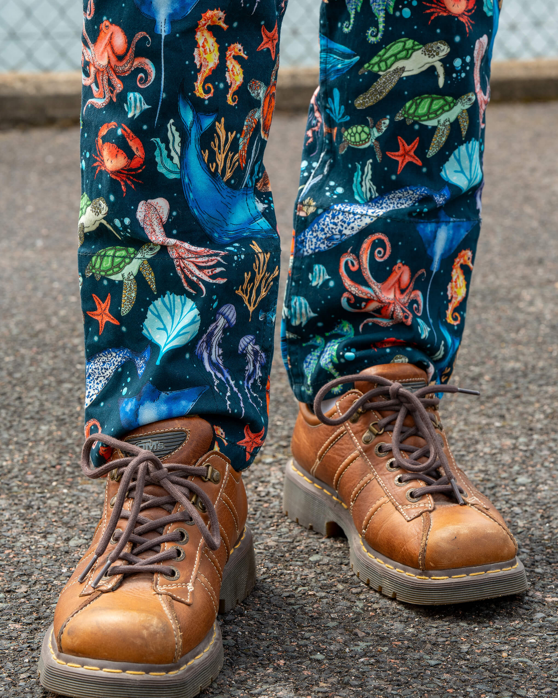 Ocean Stretch Twill Dungarees by Run and Fly
