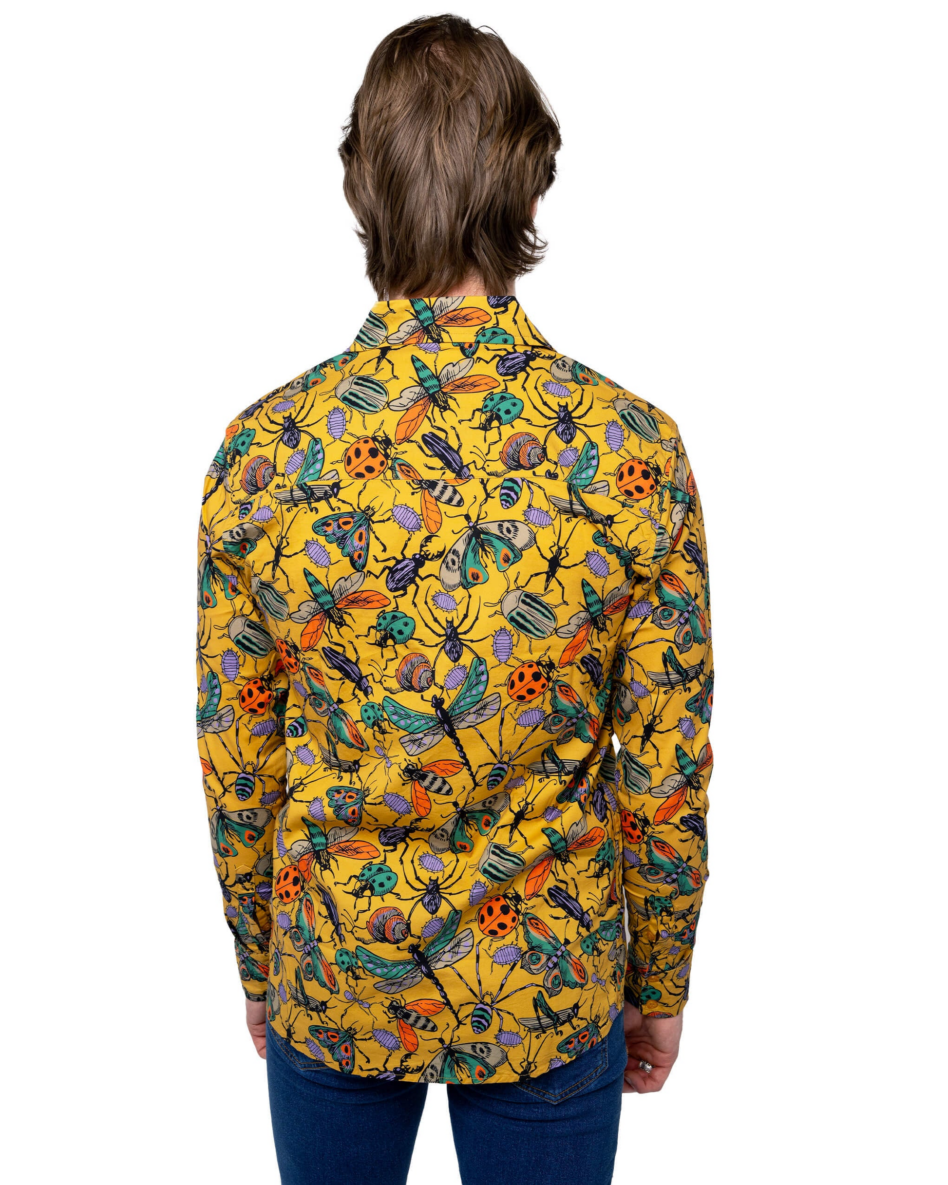 Mustard Beasties Print Shirt by Run and Fly