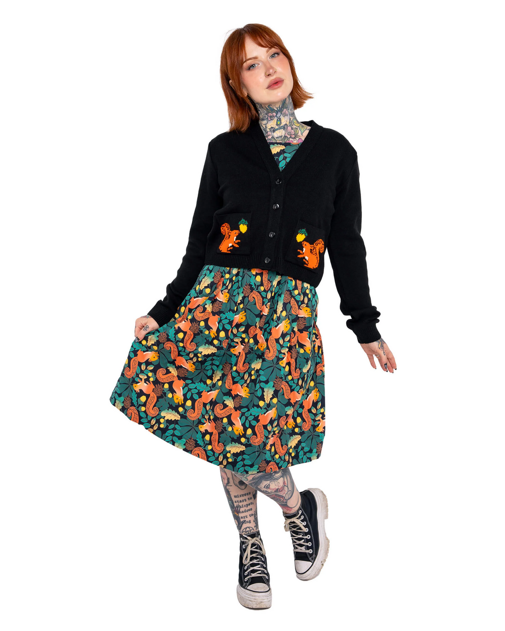 Acorn Adventure Squirrel Cardigan by Run and Fly