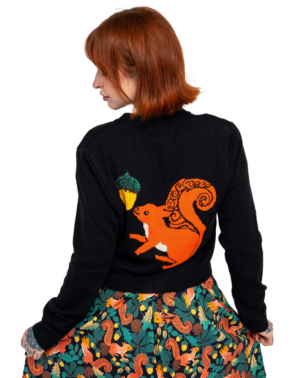 Acorn Adventure Squirrel Cardigan by Run and Fly