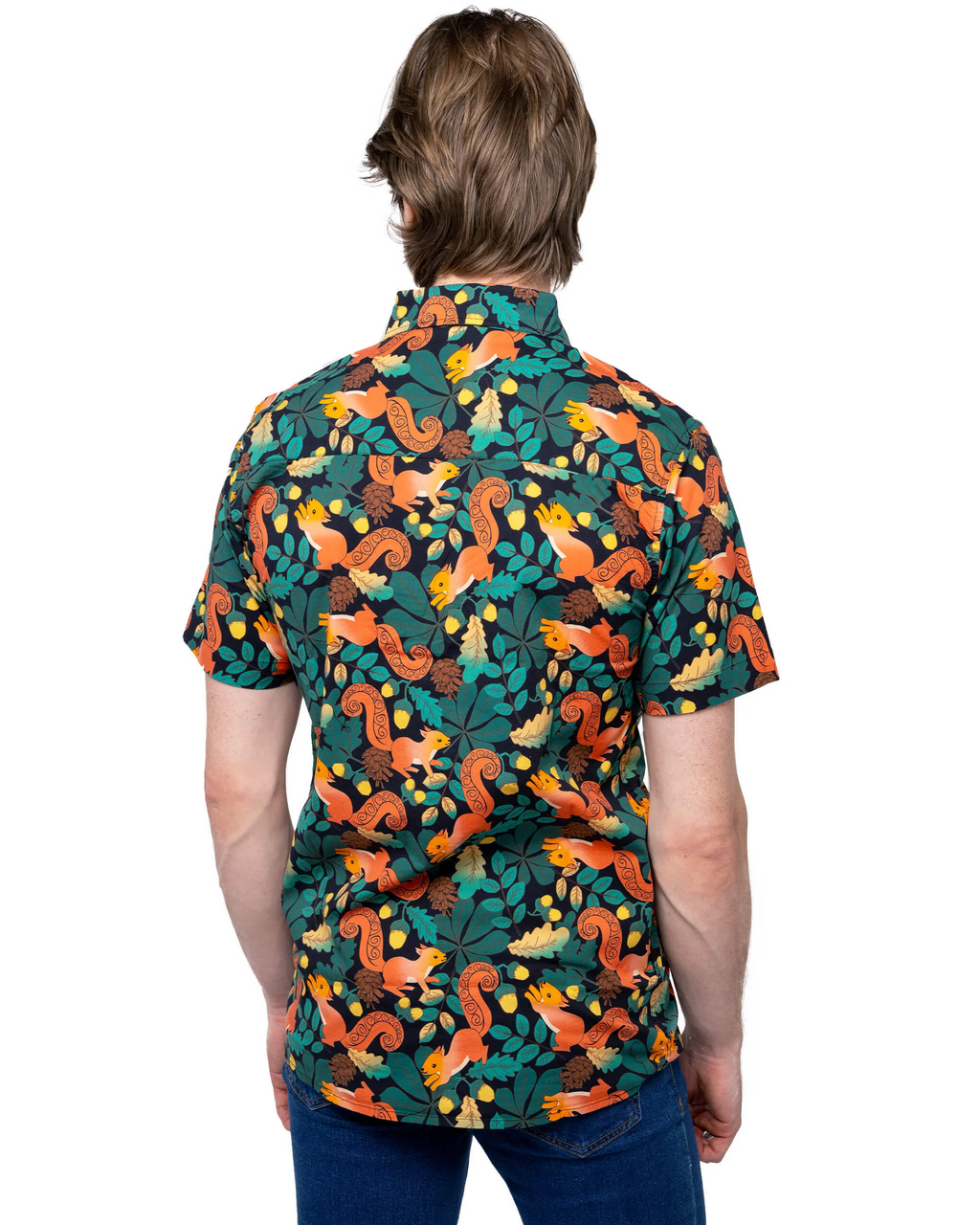 Acorn Adventure Squirrel Print Shirt by Run and Fly