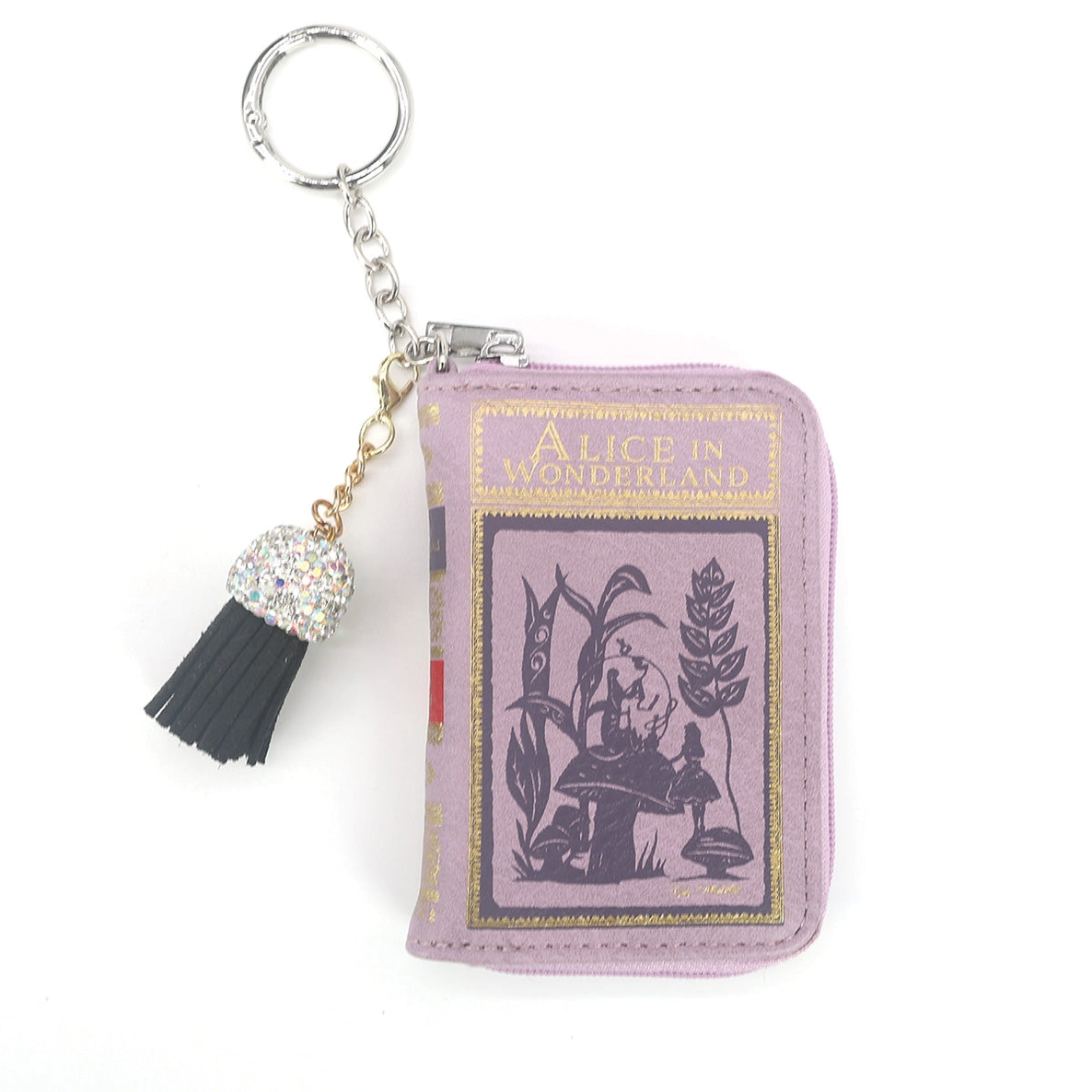Alice in Wonderland Book Bag Charm and Coin Purse