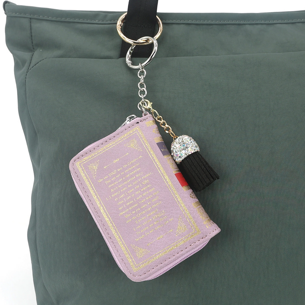 Alice in Wonderland Book Bag Charm and Coin Purse