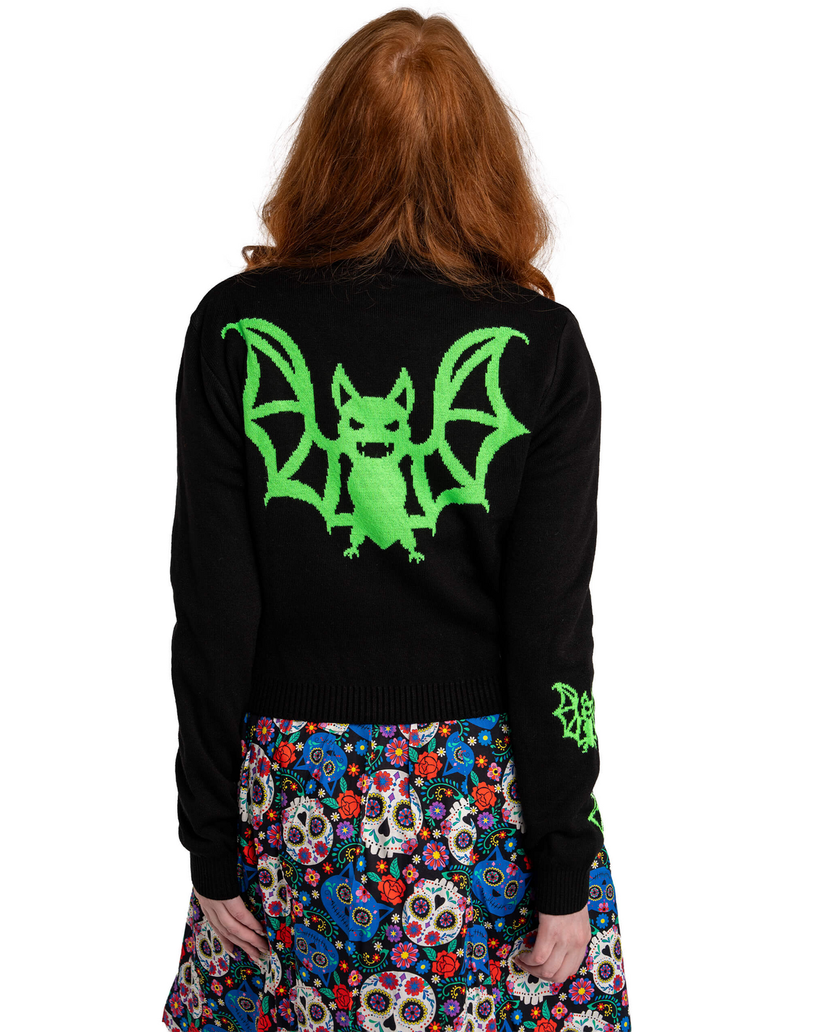 Green Bat Cardigan by Run and Fly