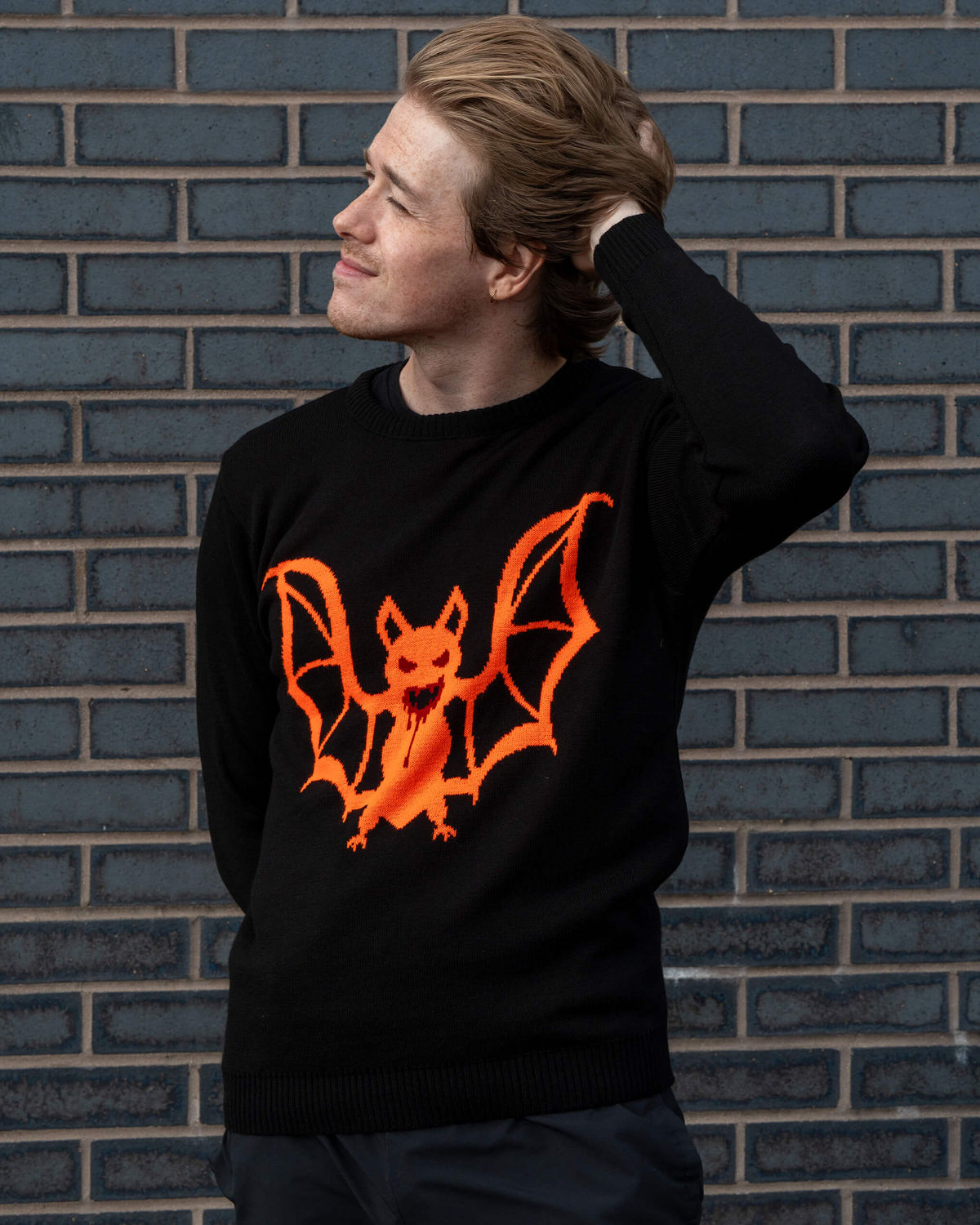 Orange Bat Jumper by Run and Fly