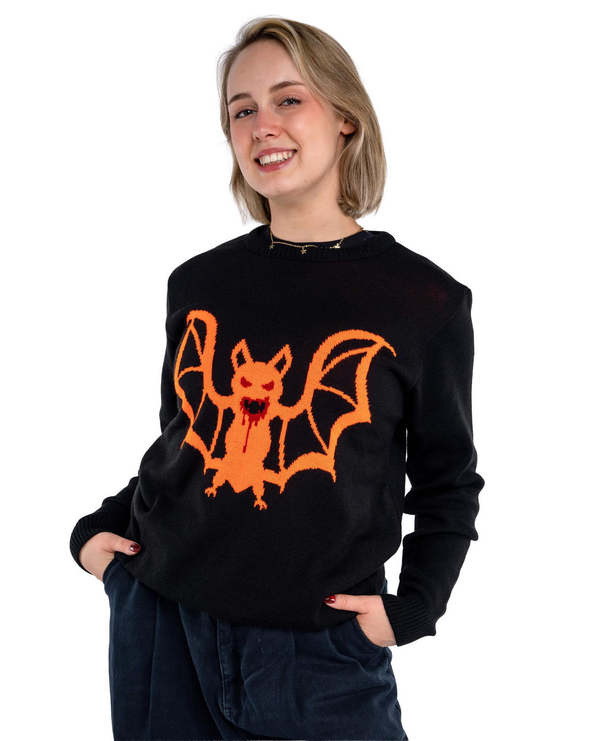 Orange Bat Jumper by Run and Fly