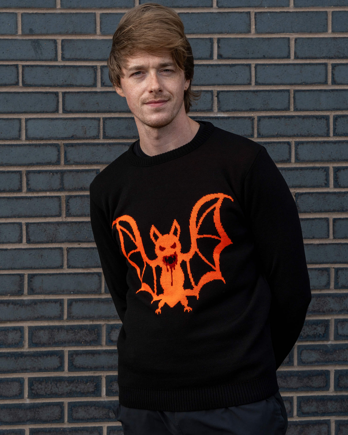 Orange Bat Jumper by Run and Fly