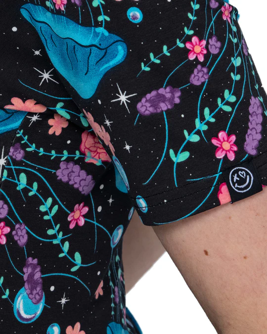 Jellyfish Print Smock Dress with Pockets by Rebel Romance (Copy)