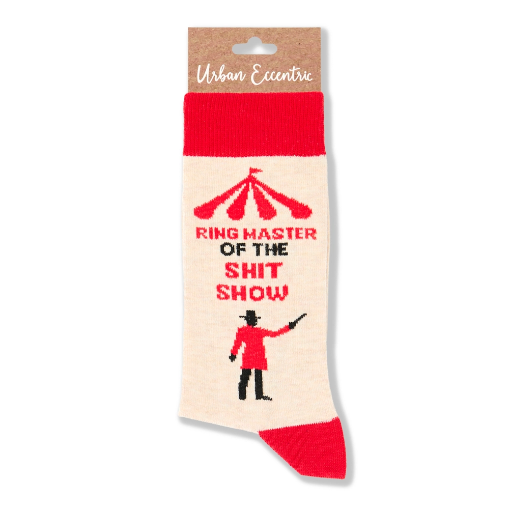 Ringmaster Of The Shitshow Sweary Socks