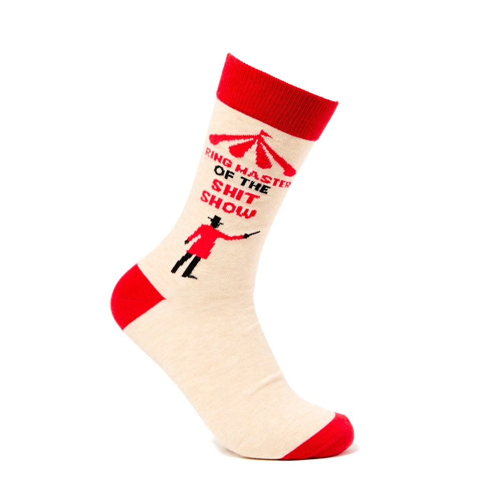 Ringmaster Of The Shitshow Sweary Socks