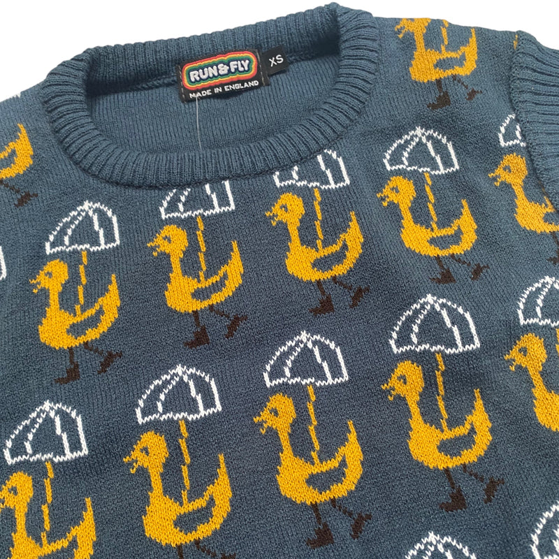 Ducks With Umbrellas Cropped Tank Top Vest by Run and Fly