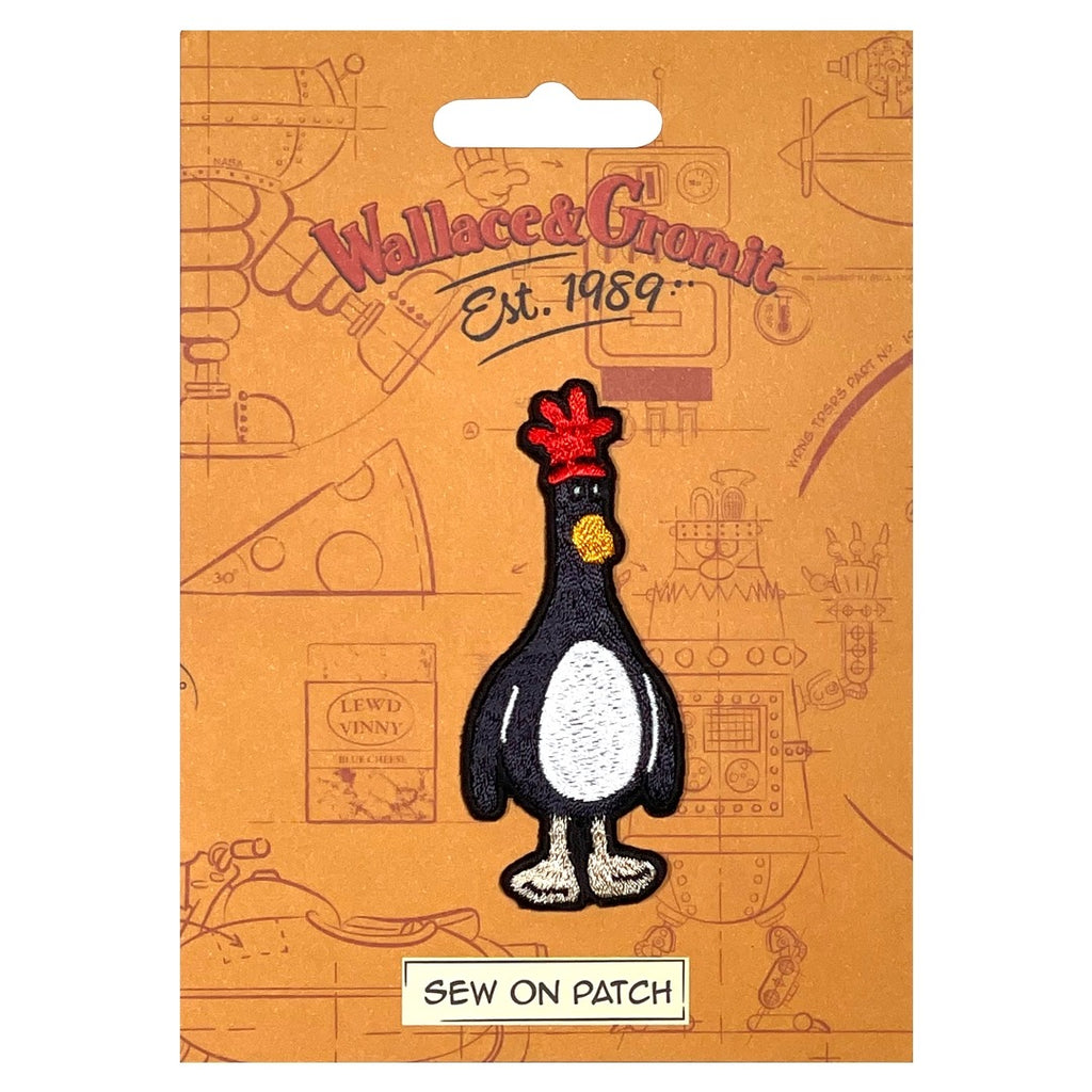 Feathers McGraw Wallace and Gromit Sew On Patch