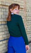 Green Fox Cropped Jumper by Run and Fly