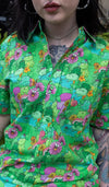 Frog Print Shirt by Run and Fly