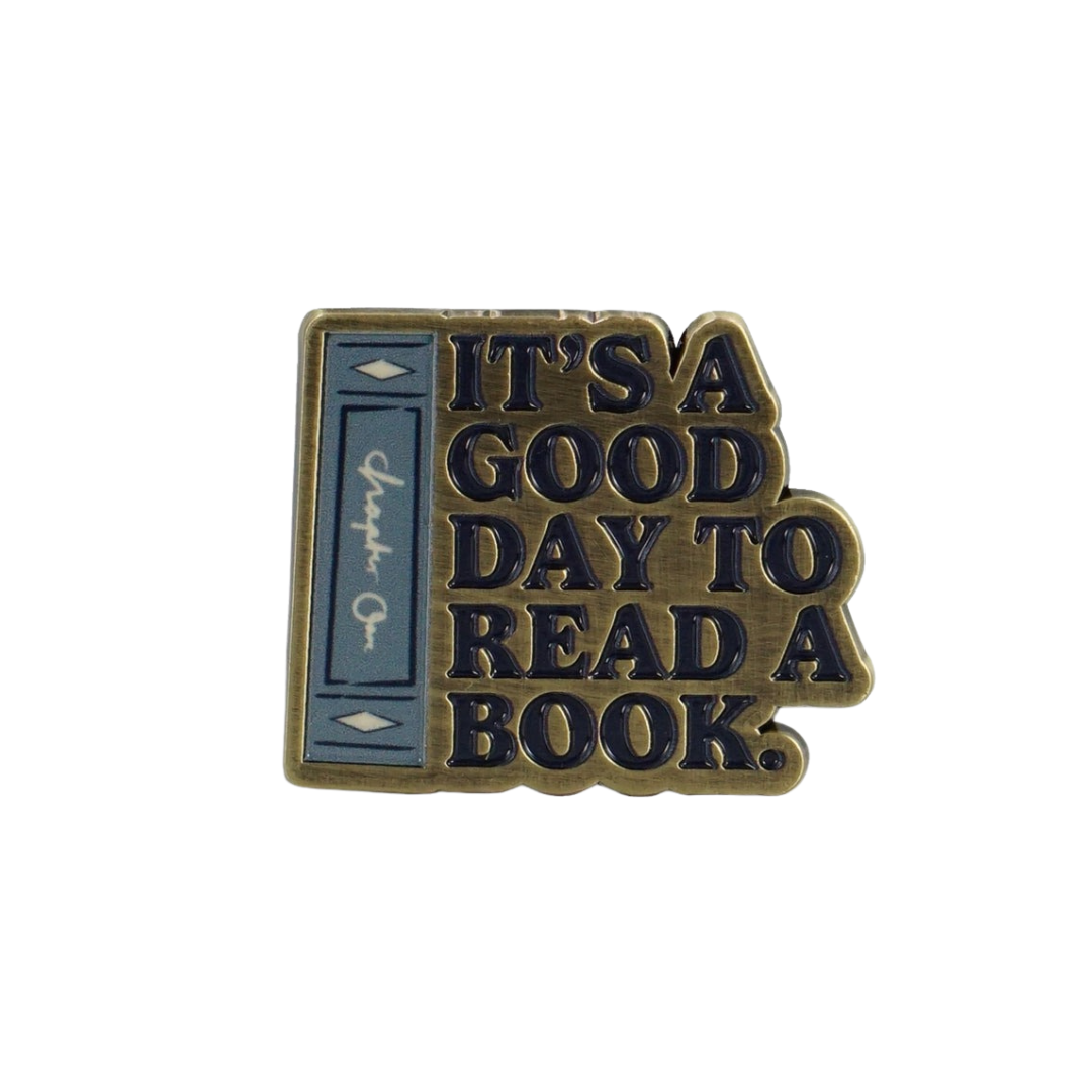 It's A Good Day To Read A Book Enamel Pin Badge