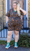 Highland Cow Print Playsuit by Run and Fly
