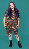 Highland Cow Print Cycling Shorts by Run and Fly