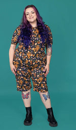 Highland Cow Print Cycling Shorts by Run and Fly