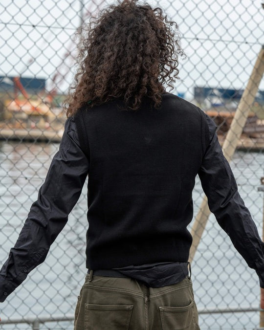 Highland Cow V Neck Tank Top Sweater Vest by Run and Fly