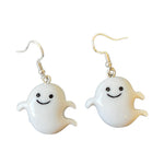 Cute White Ghost Earrings