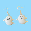 Cute White Ghost Earrings