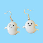 Cute White Ghost Earrings