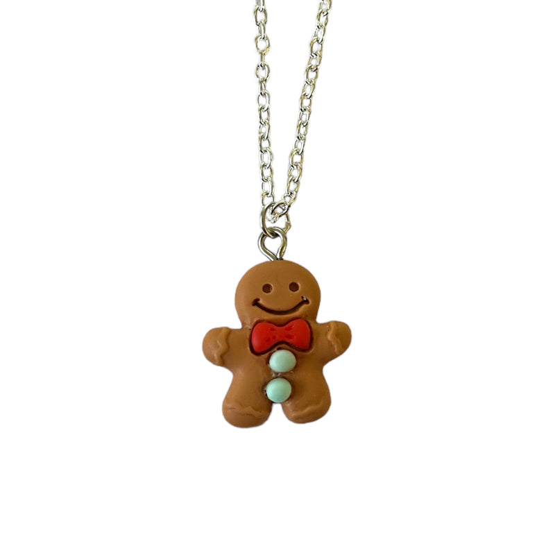Gingerbread Man Necklace