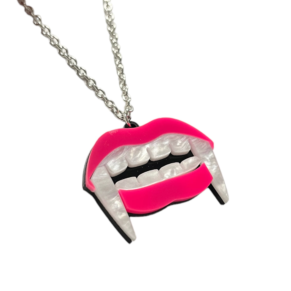 Vampire Lips Necklace