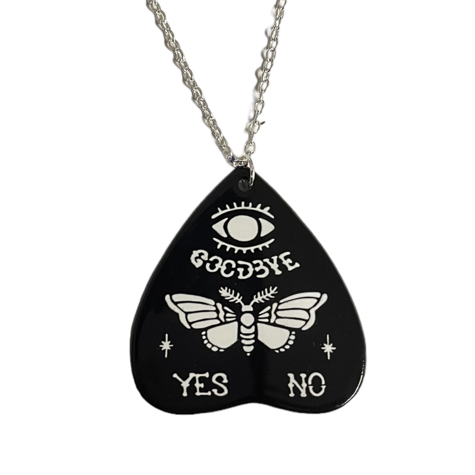Black Ouija Planchette Necklace