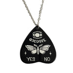 Black Ouija Planchette Necklace