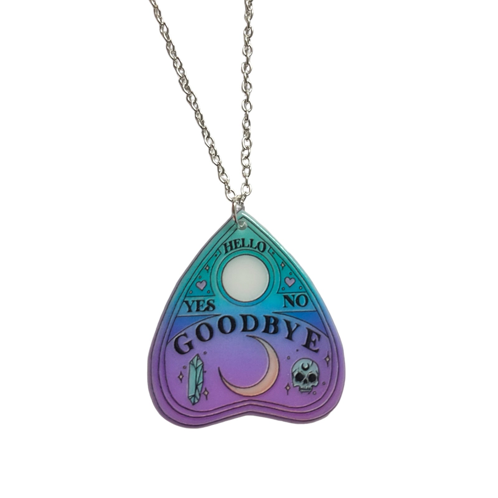 Pastel Ouija Planchette Necklace