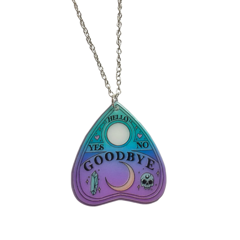 Pastel Ouija Planchette Necklace