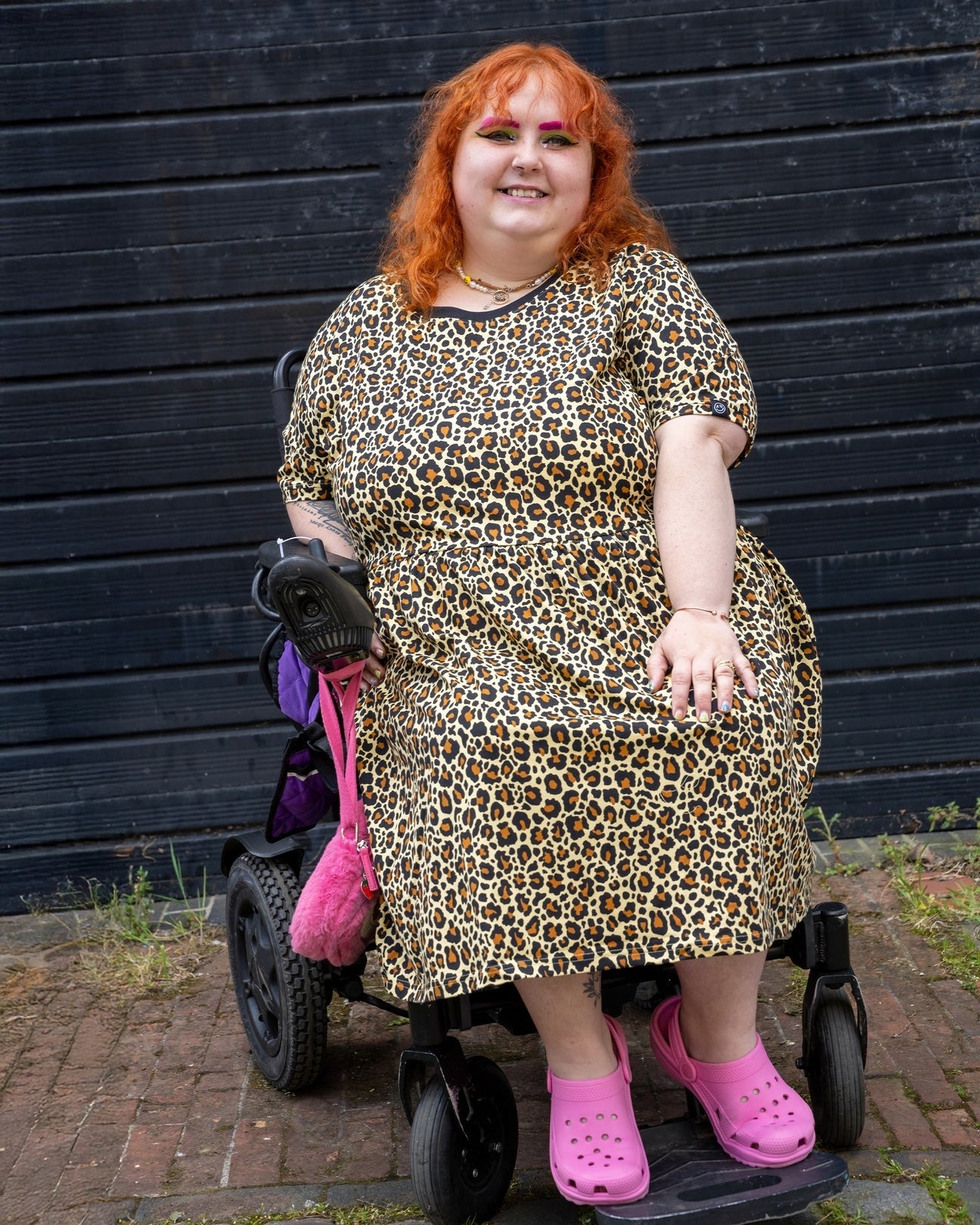 Leopard Print Smock Dress with Pockets by Rebel Romance