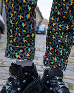 Death Head Moth Print Straight Leg Jeans by Run and Fly