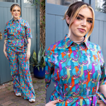 Party Llama Print Jumpsuit by Run and Fly
