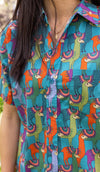 Colourful Llama Print Shirt by Run and Fly